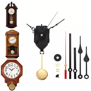 Настенные кварцевые маятниковые часы «сделай сам», набор механизмов «Вестминстерская мелодия» с колокольчиком красный