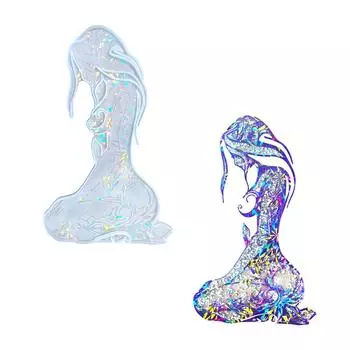 Настенные подвески и форма для дверного украшения. Деликатная форма для настенного декора в виде коленопреклоненной женщины для креативных проектов из смолы.