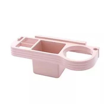 Настенные подвесные аксессуары для ванной комнаты Держатель для фена Полка для хранения Коробка для хранения Полка для плойки розовый