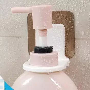Настенные полки для дома, вешалка, полка для бутылки шампуня, многофункциональные аксессуары для ванной комнаты, органайзер для жидкого мыла, держатель для крючков, аксессуар для ювелирных изделий 1Pc