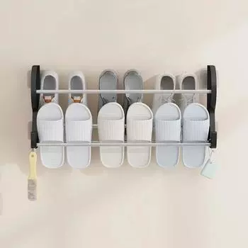 Настенные полки для обуви можно прикрепить, нет необходимости в пробивке отверстий. Полка для обуви. Водонепроницаемая перегородка. Полка для хранения вещей в ванной комнате.