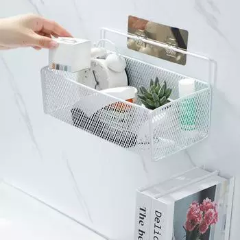 Настенные полки для ванной комнаты без сверления, шампунь, мыло, подставка для душа, кухонная полка для хранения, органайзер для ванной комнаты чёрный