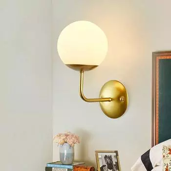 Настенные светильники для дома, скандинавские креативные светодиодные настенные светильники для дома, украшающие стену кровати, зеркало в ванной, освещение лестницы E27 led Bulb чёрный