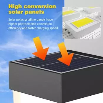 Настенные светильники на солнечных батареях, уличные солнечные лампы, солнечные светильники, уличный светильник для сада, двора, водонепроницаемый настенный светильник Cold white