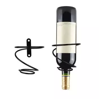 Настенные винные стеллажи Держатель для бутылок красного вина Металлическая подвесная винная стойка