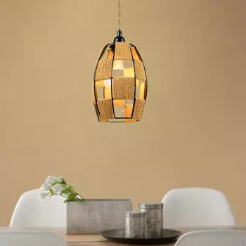 Настенный абажур для лампы Мини-светильник для прихожей Тканые потолочные бра для дома