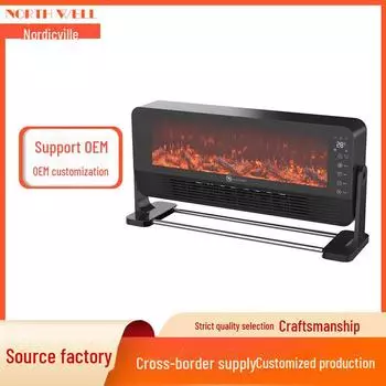 Настенный электрический камин с имитацией пламени для рабочего стола и небольших помещений Domestic plug, remote control touch