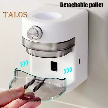 Настенный автоматический дозатор зубной пасты с регулируемым объемом, простая установка, универсальный перезаряжаемый электрический выдавливатель зубной пасты белый