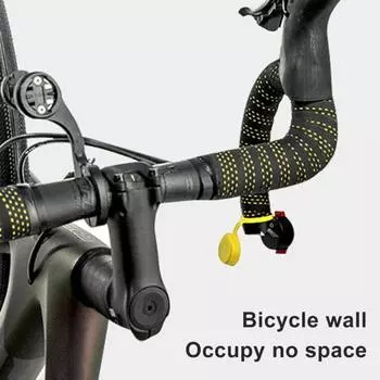 Настенный багажник для велосипеда из алюминиевого сплава, прочный, горный, шоссейный велосипед A чёрный