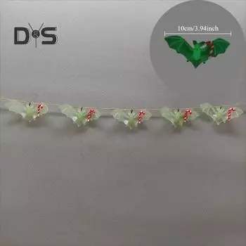 Настенный баннер на Хэллоуин, призрачная летучая мышь, подвесное украшение на окно, потолок, качающаяся подвеска для домашнего декора на Хэллоуин 5pcs чёрный