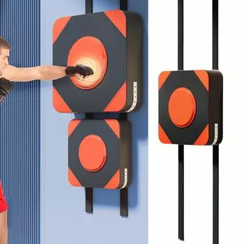 Настенный боксерский коврик с высокой эластичностью для боксерских ударов, боксерский мат с фокусировкой на мишень, настенный коврик для бокса, фитнес-оборудование для бокса S чёрный