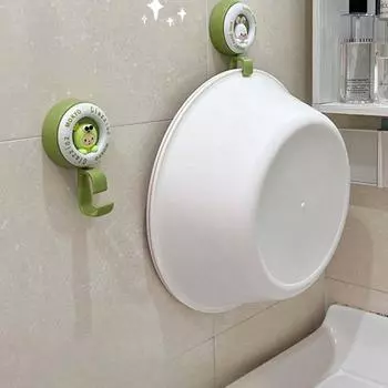 Настенный декор, милый настенный крючок, мультяшный органайзер для раковины, подвесной крючок, крючок без проколов, прочная полка для раковины, ванная комната