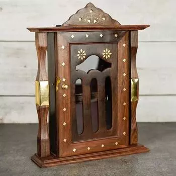 Настенный деревянный брелок с 6 крючками для домашнего офиса гостиной прихожей