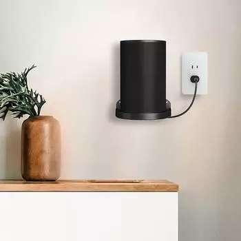 Настенный держатель динамика Зарезервированный порт зарядки Настенный держатель динамика Встроенная система управления кабелями Прочный Совместимость с Sonos Era 100 белый