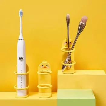 Настенный держатель для электрической зубной щетки, стойка для хранения с дренажным отверстием, симпатичная электрическая зубная щетка для ванной комнаты в стиле «Сумерки»