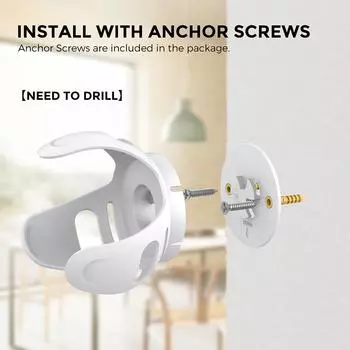 Настенный держатель для Amazon Alexa Echo Dot 4, подставка для динамика 4-го поколения, экономящий место кронштейн, поддержка для спальни, кухни, ванной комнаты белый