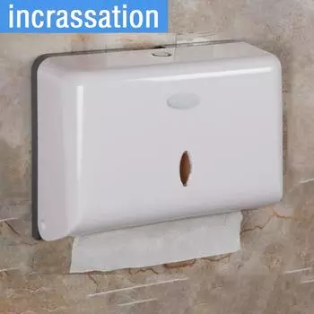 Настенный держатель для бумажных полотенец Универсальный гостиничный туалет Коммерческий диспенсер для салфеток Без перфоратора Многоскладной держатель для бумаги в три сложения Главная