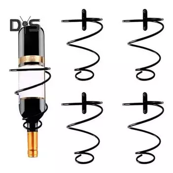 Настенный держатель для бутылок, многофункциональная металлическая полка для вина, кронштейн для стойки B