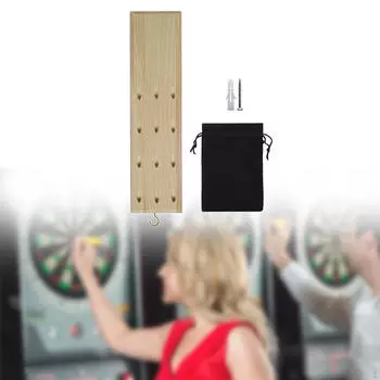 Настенный держатель для дротиков, простая установка, стойка для демонстрации с сумкой для хранения аксессуаров Dark Red