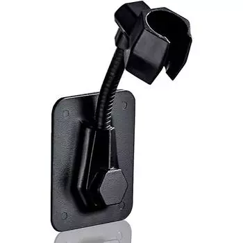 Настенный держатель для душа, самоклеящийся держатель для душа, черный настенный держатель для душа для душа. чёрный