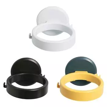 Настенный держатель для фена для ванной комнаты, пластиковая полка для хранения, подставка для фена, органайзер, аксессуары для ванной комнаты жёлтый