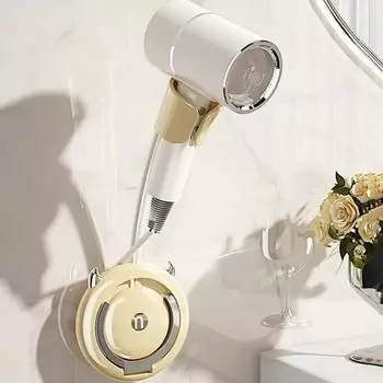 Настенный держатель для фена, многофункциональное хранилище, неперфорированная полка для ванной комнаты, стеллаж для хранения, полки для хранения, органайзер