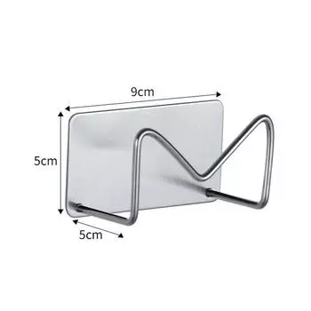 Настенный держатель для фена, подставка для плойки и выпрямителя для волос, самоклеящаяся полка для хранения из нержавеющей стали, органайзер для ванной комнаты