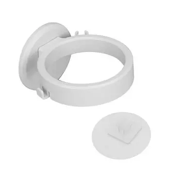 Настенный держатель для фена, самоклеящийся, экономящий место органайзер для хранения фена, белый белый