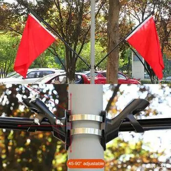 Настенный держатель для флагштока Yousheng 45/90 градусов с 3 отверстиями, регулируемый, прочный, из сплава, для крыльца, грузовика, дома, усадьбы, кронштейн для крепления флагштока чёрный