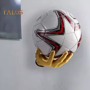 Настенный держатель для футбольных мячей, простая установка, многоцелевая стойка для демонстрации баскетбольных, футбольных, волейбольных мячей в форме руки белый