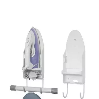 Настенный держатель для хранения гладильной доски, сушилка для дома, подставка для аксессуаров, термостойкая стойка, крючок для подвешивания, принадлежности для хранения вещей белый