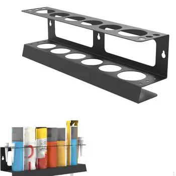 Настенный держатель для хранения инструментов для герметизации трубчатый органайзер аксессуары 17 x5 x3.5