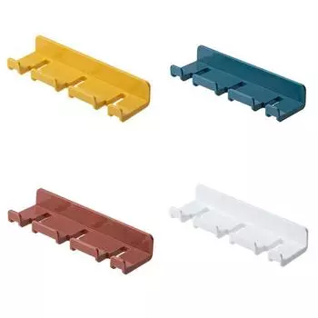 Настенный держатель для хранения шнура питания и бесплатная пробивная скоба белый