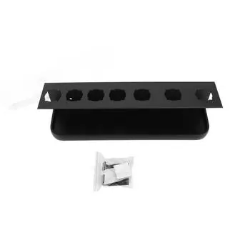 Настенный держатель для инструментов для волос, многофункциональный настенный держатель для ванной комнаты чёрный