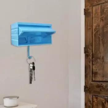 Настенный держатель для ключей, простая установка, забавный 3D-печатный гараж для автомобиля с открывающейся дверью, стойка для ключей для входа