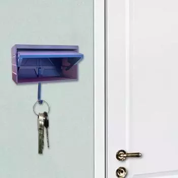 Настенный держатель для ключей, простая установка, забавный 3D-печатный гараж для автомобиля с открывающейся дверью, стойка для ключей для входа