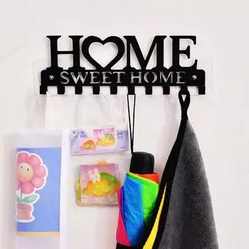 Настенный держатель для ключей Sweet Home, декоративный, металлический настенный декор для офиса, коридора, прихожей, подвесной для ключей
