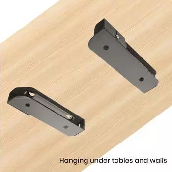 Настенный держатель для ноутбука Yousheng, регулируемая конструкция, прочная металлическая конструкция, простая установка, стойка для хранения планшета и ноутбука чёрный