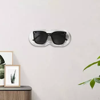 Настенный держатель для очков, прозрачный футляр, многофункциональный дисплей для солнцезащитных очков для спальни