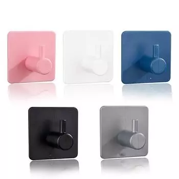 Настенный держатель для одежды, пластиковая вешалка для шляп, вешалка для одежды в спальню, подвесной органайзер розовый