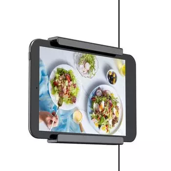 Настенный держатель для планшета, клейкий настенный держатель для планшета, настенная подставка для планшета, простая установка для планшетов и смартфонов чёрный