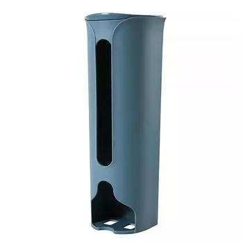 Настенный держатель для пластиковых пакетов для кухни, устройство для экономии мусора темно-синий