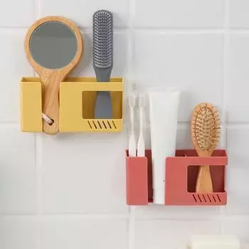 Настенный держатель для пульта дистанционного управления, противопыльный АБС-пластик, компактный чехол для пульта дистанционного управления для дома красный