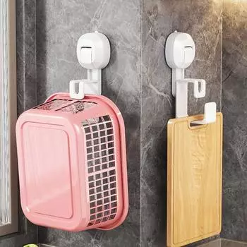 Настенный держатель для раковины, полка для хранения, крючок для раковины без проколов, присоска, крючок для раковины, туалет серый