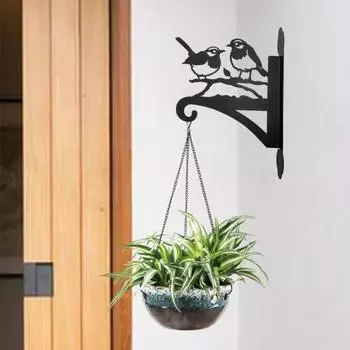 Настенный держатель для растений, наружные металлические настенные крючки, кронштейн для растений A