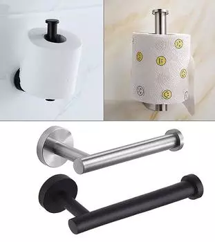 Настенный держатель для рулона туалетной бумаги, хромированная подставка для туалетной бумаги, кухонный шкаф, подвесная подставка для рулона, бар для ванной комнаты, круглая