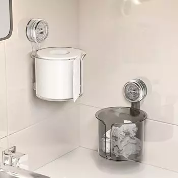 Настенный держатель для рулонов бумажных полотенец, держатель для салфеток на присоске, держатель для туалетной бумаги для отеля серый