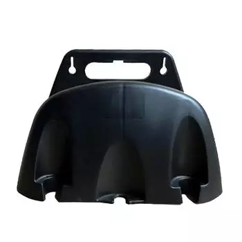 Настенный держатель для садового поливочного шланга, пластиковая стойка, органайзер для шланга с краном, держатель для хранения, инструменты для полива чёрный