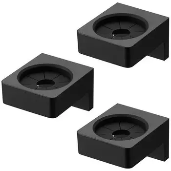 Настенный держатель для сантехники Yamazaki Jitsugyo, совместимый с гипсокартонными стенами, настенный держатель для полотенец, черный, 1708 x 3 [комплект 3] чёрный