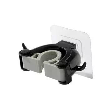 Настенный держатель для щетки для ванной комнаты, держатель для швабры, подвесной крючок, стеллаж для хранения чёрный